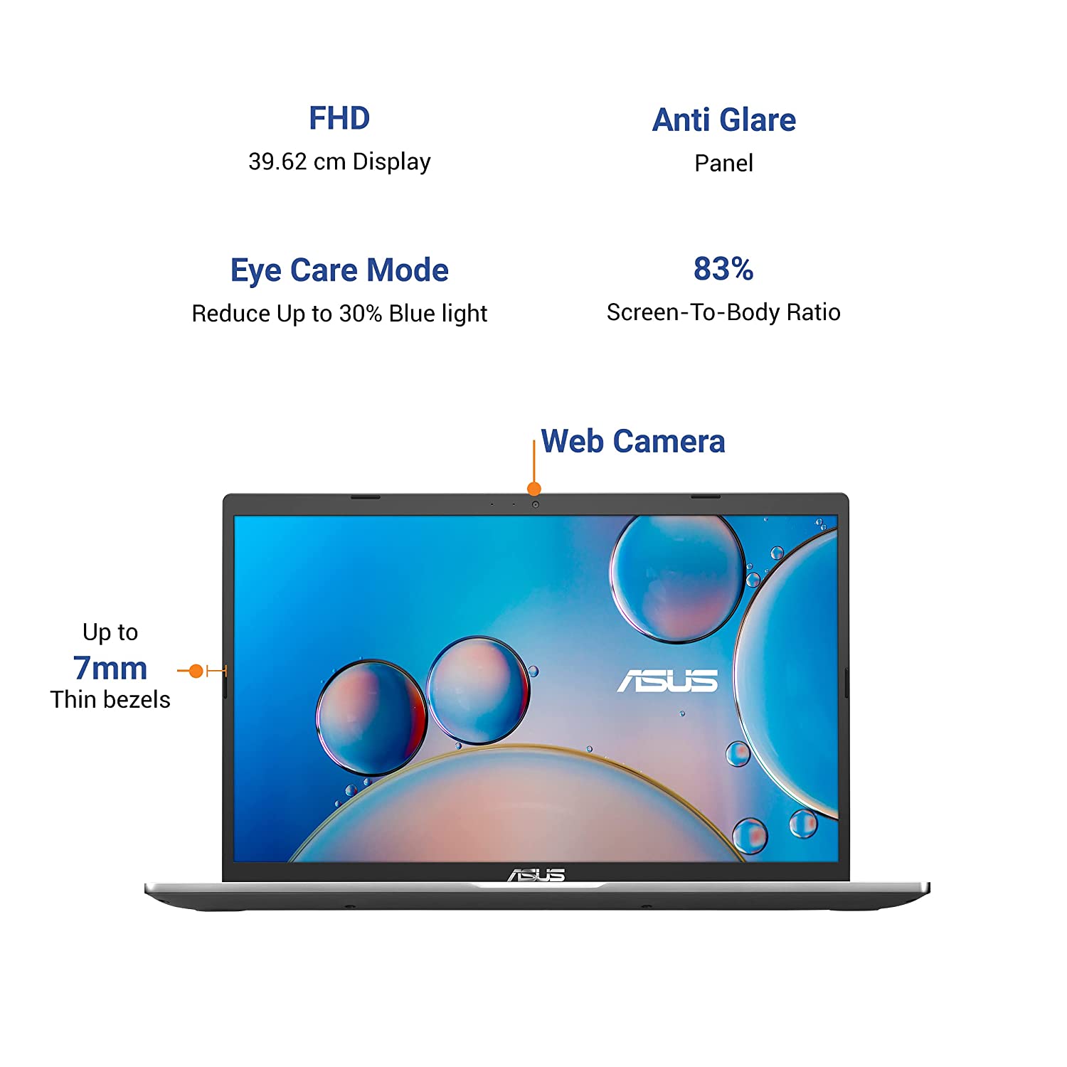ASUS VivoBook 15 (2020) Intel Core i3-1005G1 10th Gen 15.6 inches FHD Thin and Light Business Laptop