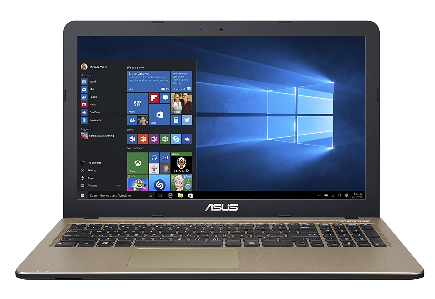 ASUS VivoBook 15 Intel Celeron N3350 15.6 inches HD Laptop