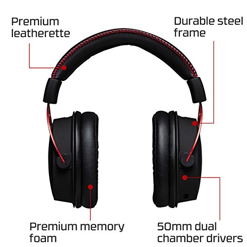 Hyperx Cloud Alpha Pro Wired Over Ear Headphones with Mic