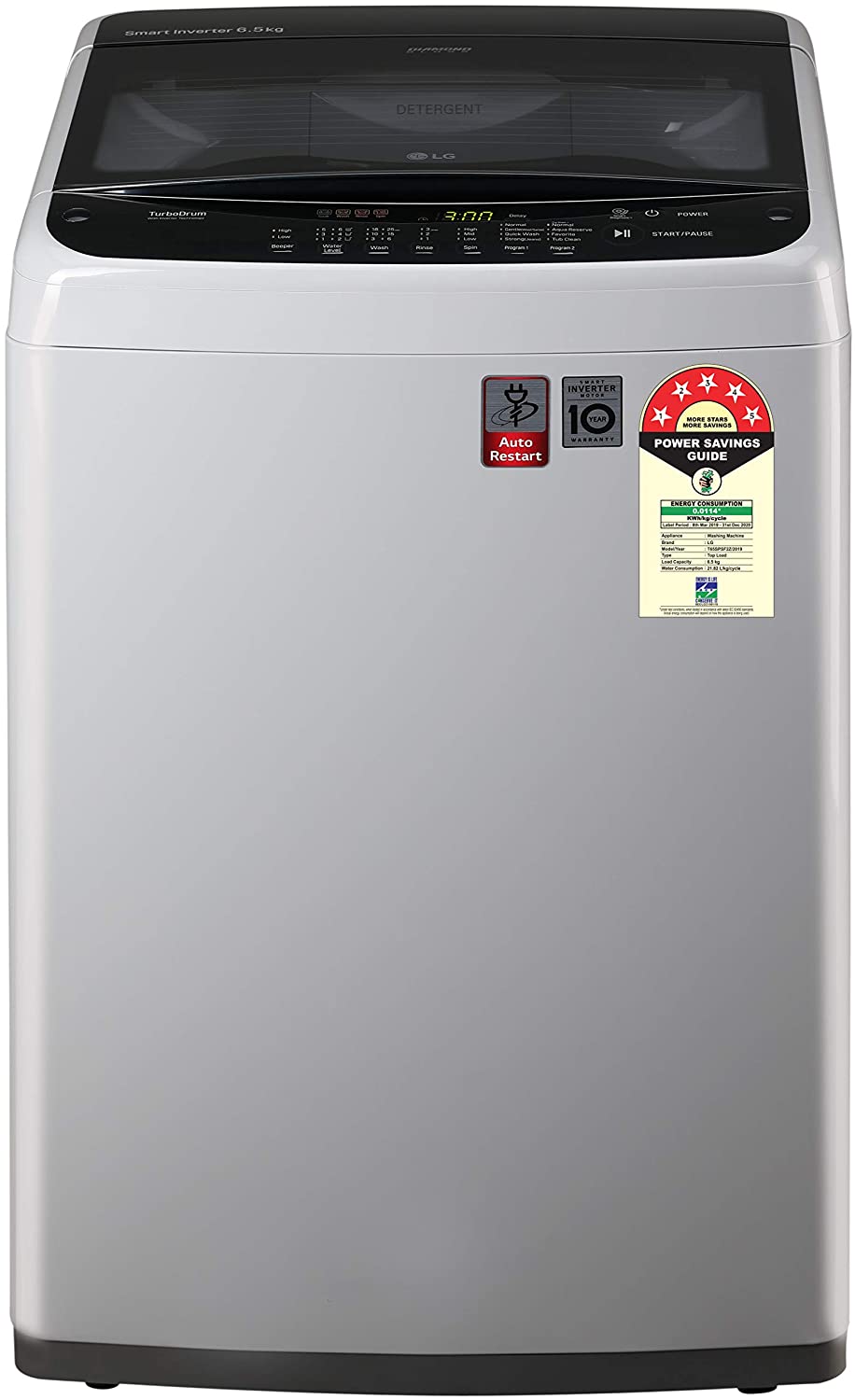 LG T65SPSF2Z 6.5 Kg Fully-Automatic Top Loading Washing Machine