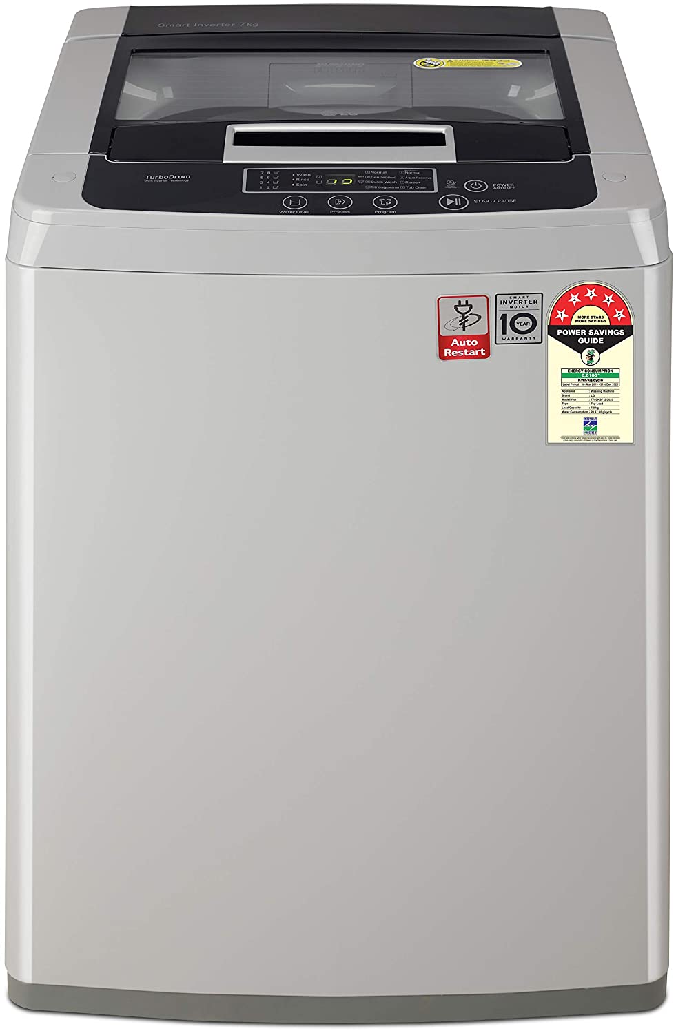 LG ‎T70SKSF1Z 7 kg Fully-Automatic Top Loading Washing Machine