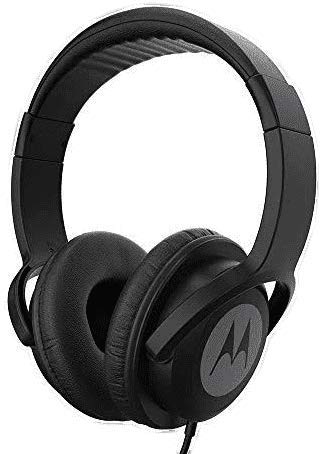 Motorola Pulse 100 Over Ear Wired Headphones with Alexa