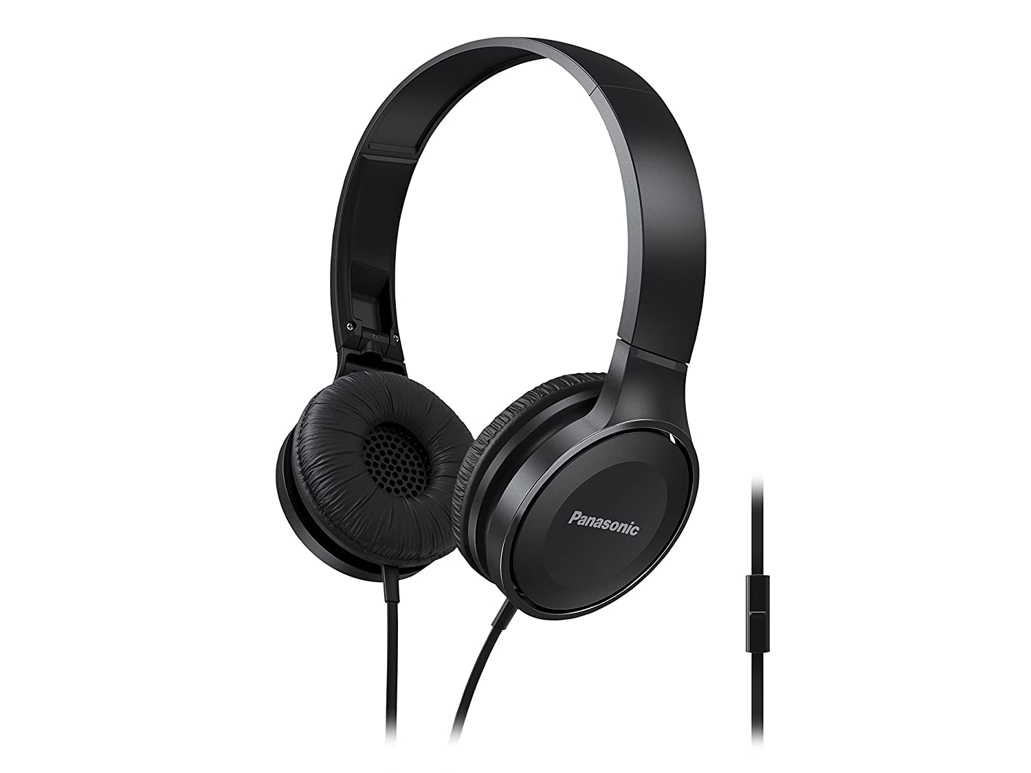 Panasonic RP-HF100M-K Wired On Ear Headphone with Mic