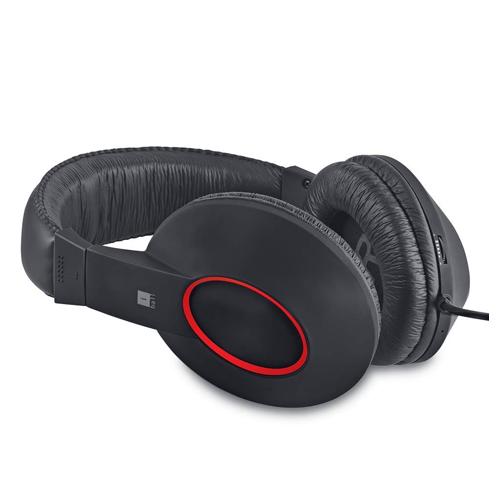 iBall EarWear Rock, Pitch Perfect Sound, Over-Ear Wired Headphones with Mic